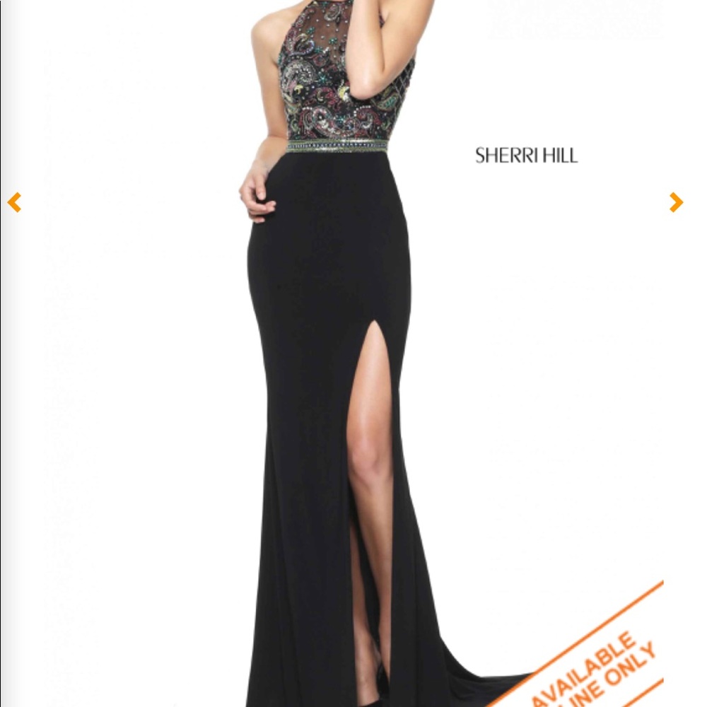 Sherri Hill Beaded Long Dress 50959